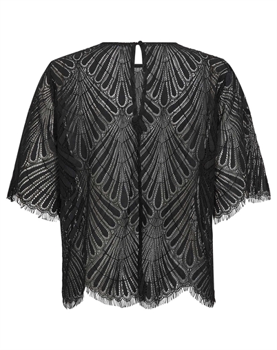 Co' Couture - LetiCC Lace Bluse - Black 
